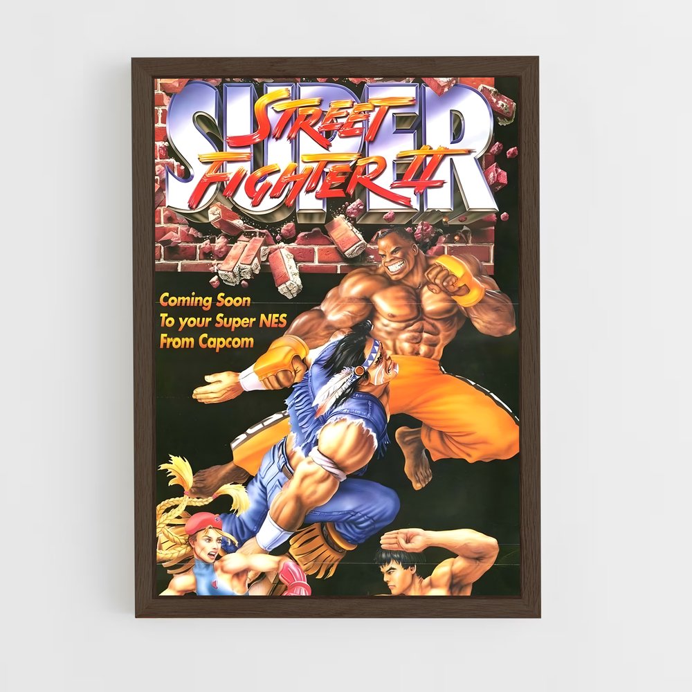 street-fighter-5 cadre Bois foncé