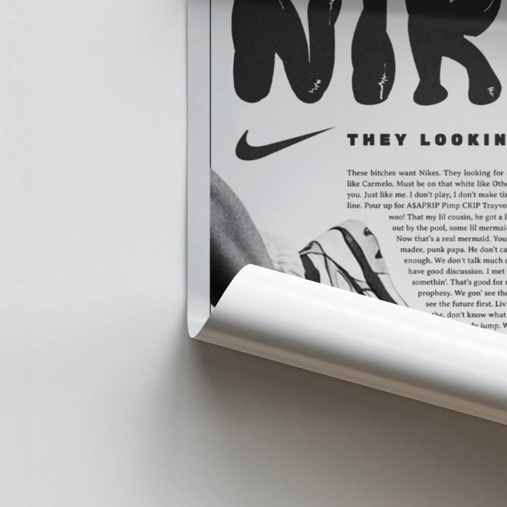 Pôster Nikes Vintage Press
