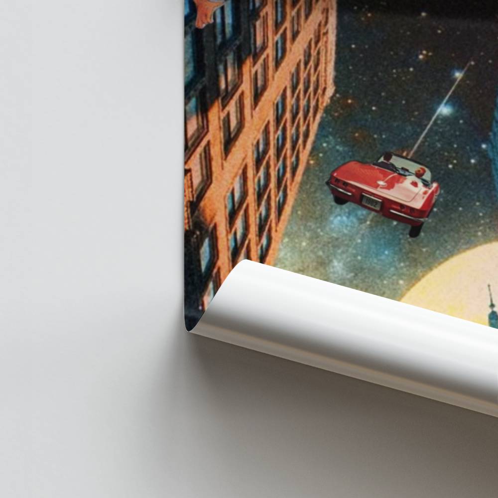 Póster Paisagem urbana cósmica