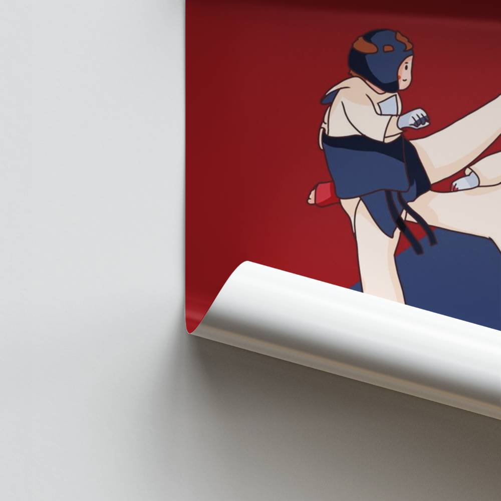 Pôster do duelo de Taekwondo