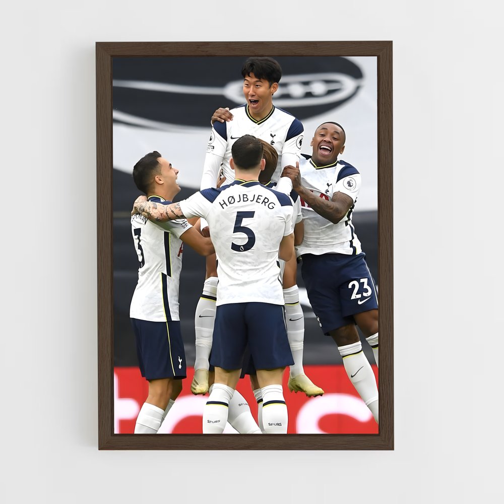tottenam-5 cadre Bois foncé