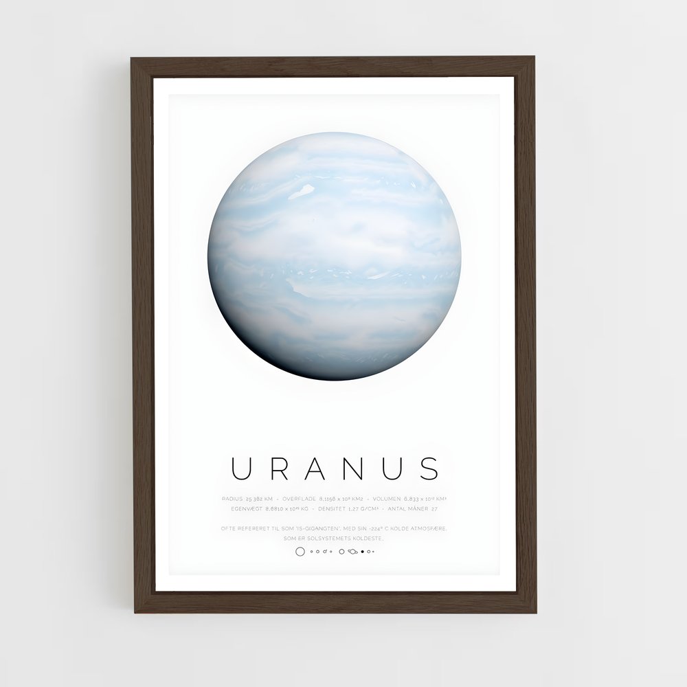 uranus-8 cadre Bois foncé