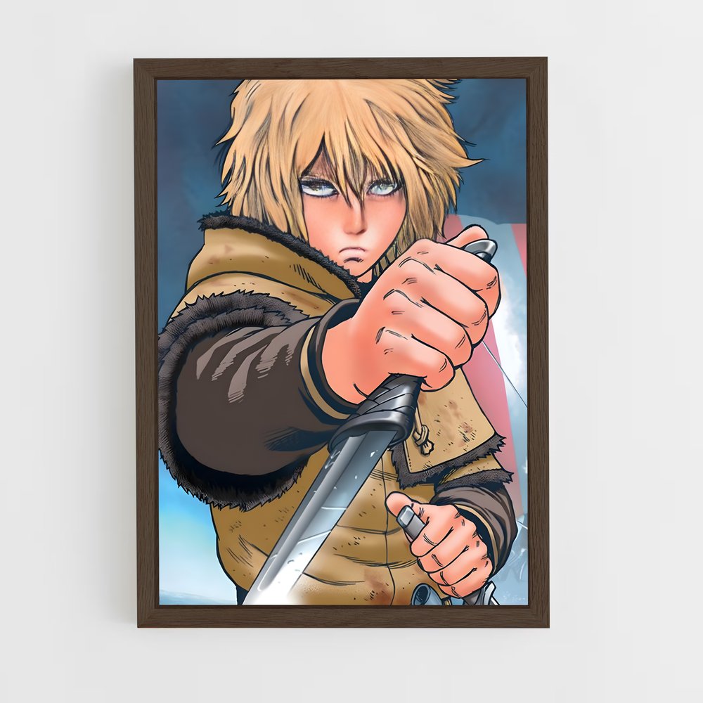 vinland-saga-8 cadre Bois foncé