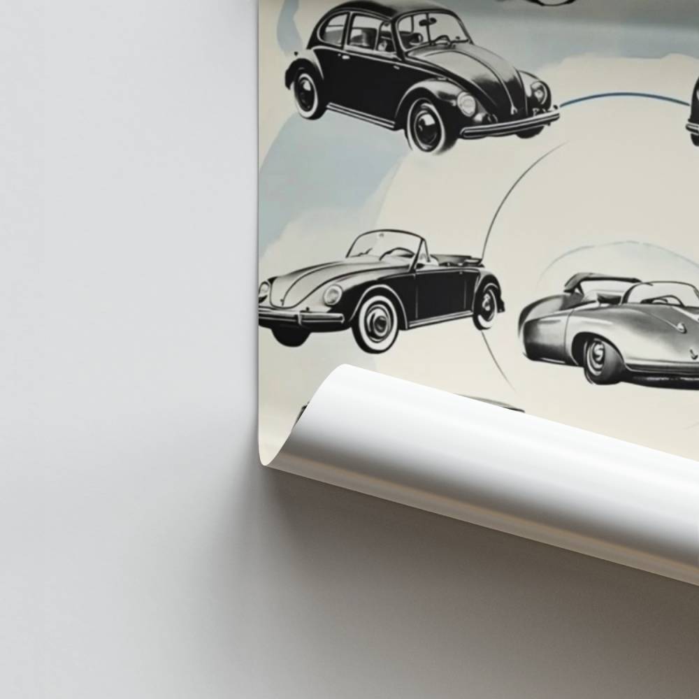 Póster Carros Clássicos Volkswagen