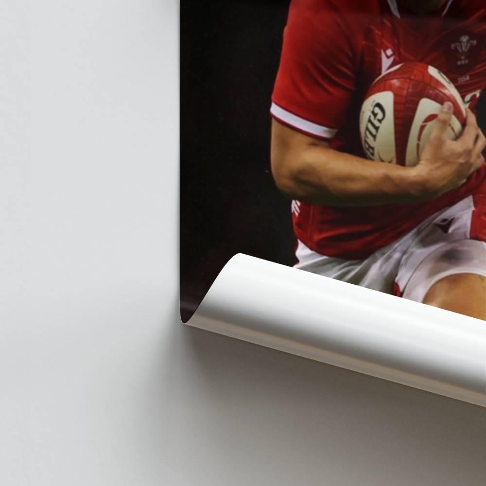 Pôster dinâmico de rugby galês