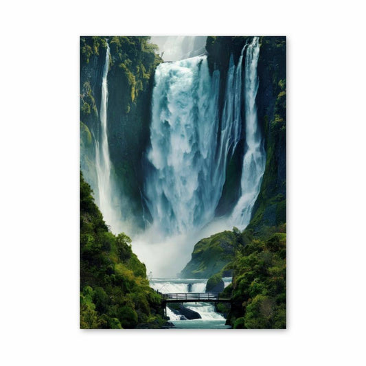 Poster Cascade Émeraude