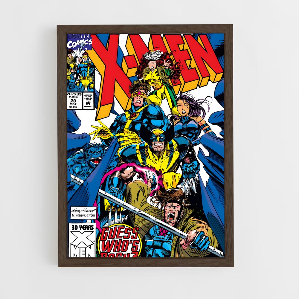 xmen-22 cadre Bois foncé