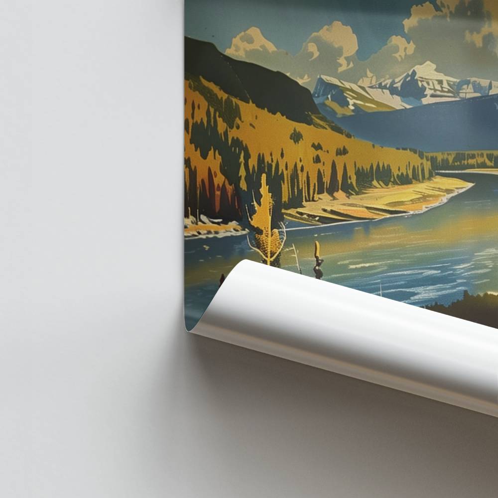 Poster Panorama de Yellowstone