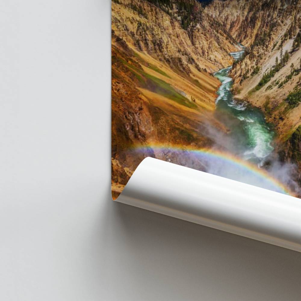 Poster Cascade Arc-en-Ciel