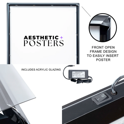 Moldura de LED para pôsteres