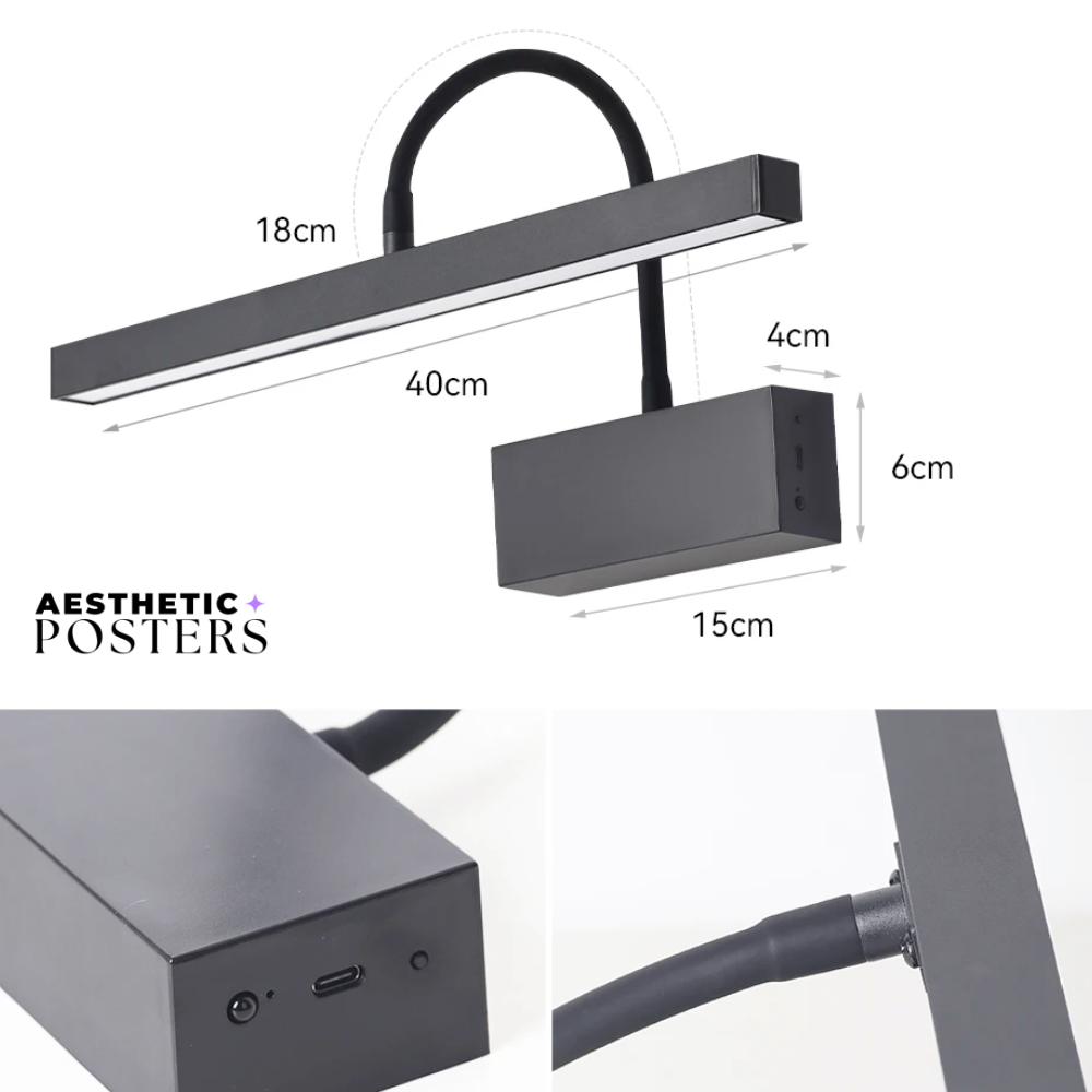 Luminária de parede LED moderna