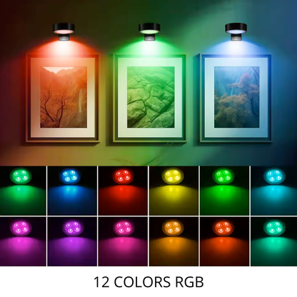 Luminária de parede RGB para pôster