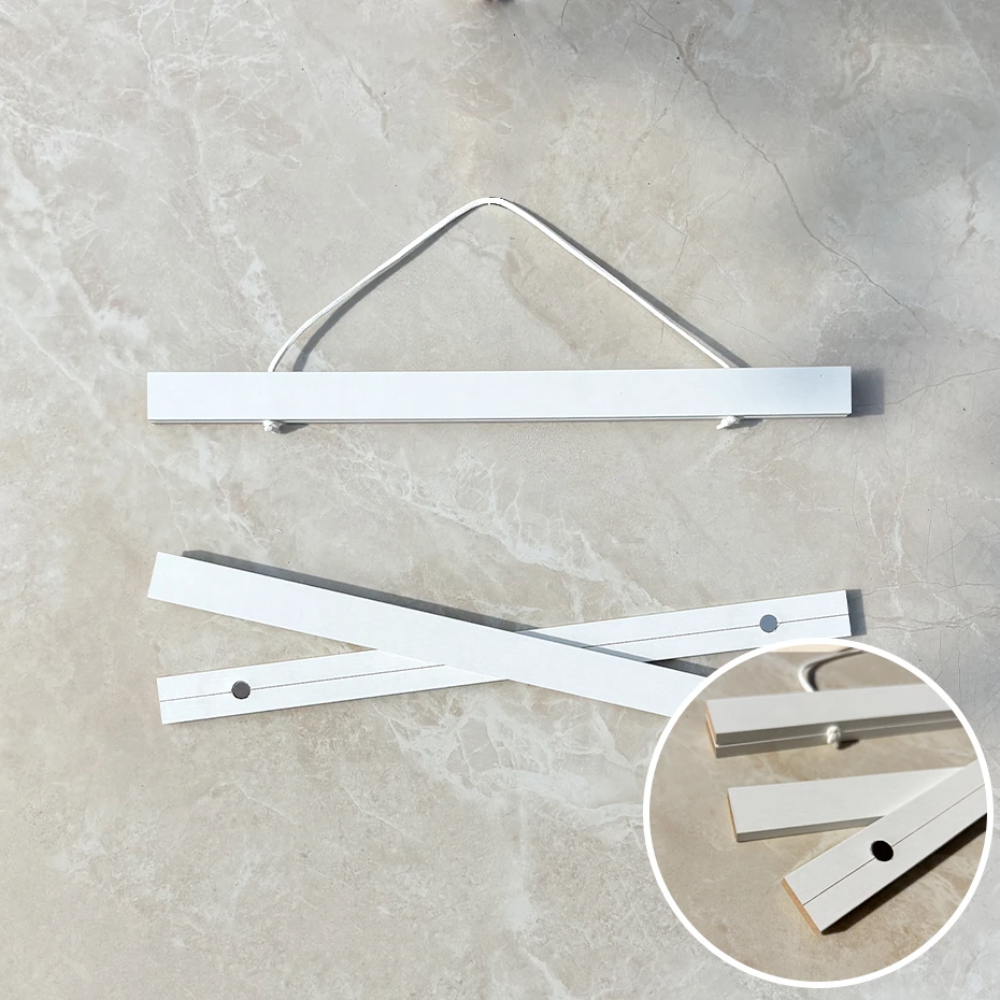 Suporte magnético de madeira para pôster