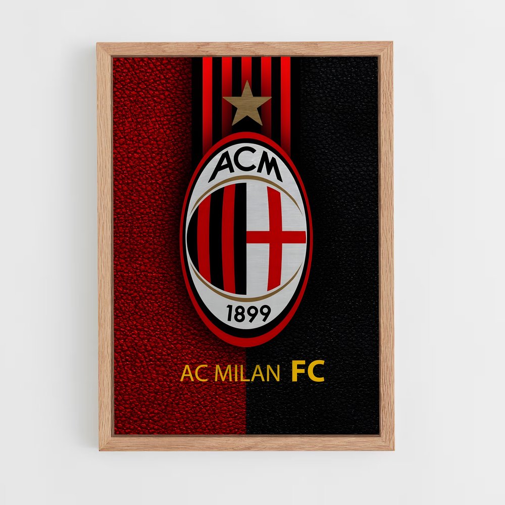 ac-milan-2 cadre Bois clair