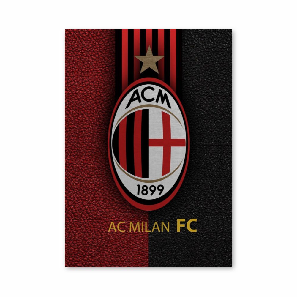 Pôster do logotipo do AC Milan