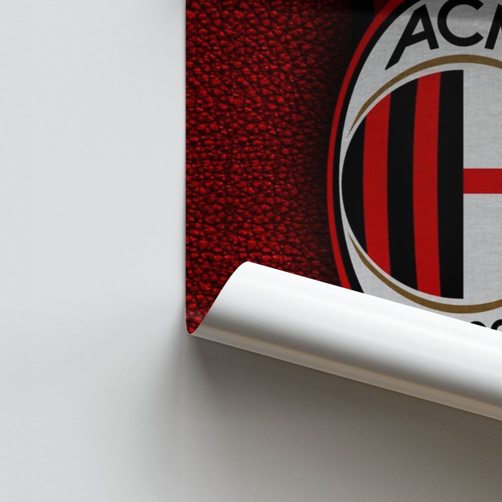 Pôster do logotipo do AC Milan