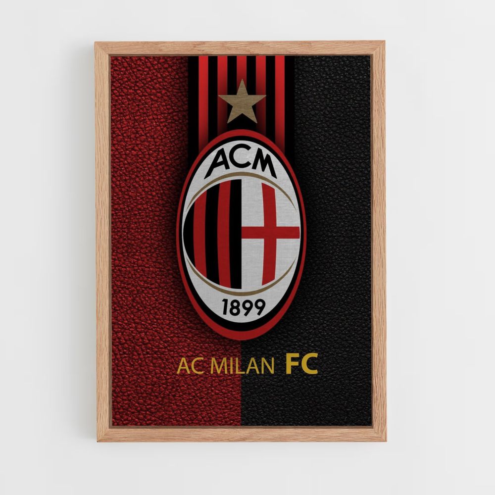 Pôster do logotipo do AC Milan