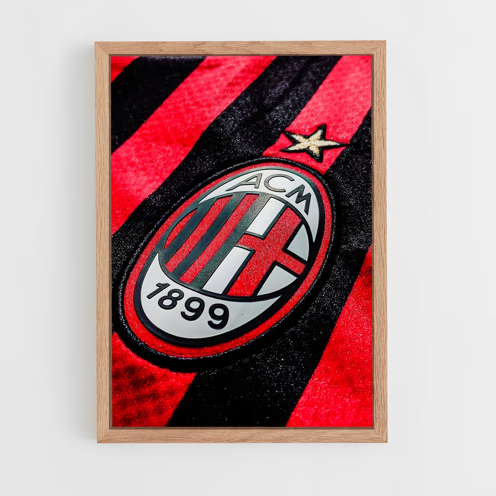 ac-milan-5 cadre Bois clair