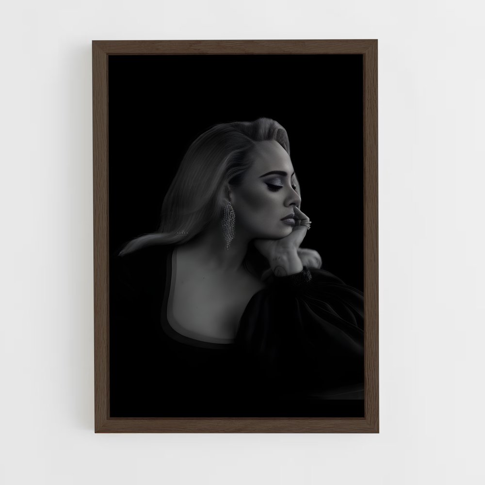 adele-11 cadre Bois foncé
