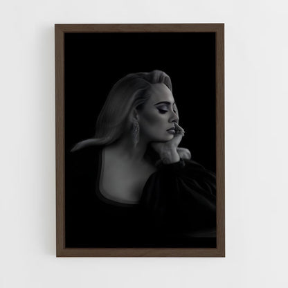 adele-11 cadre Bois foncé