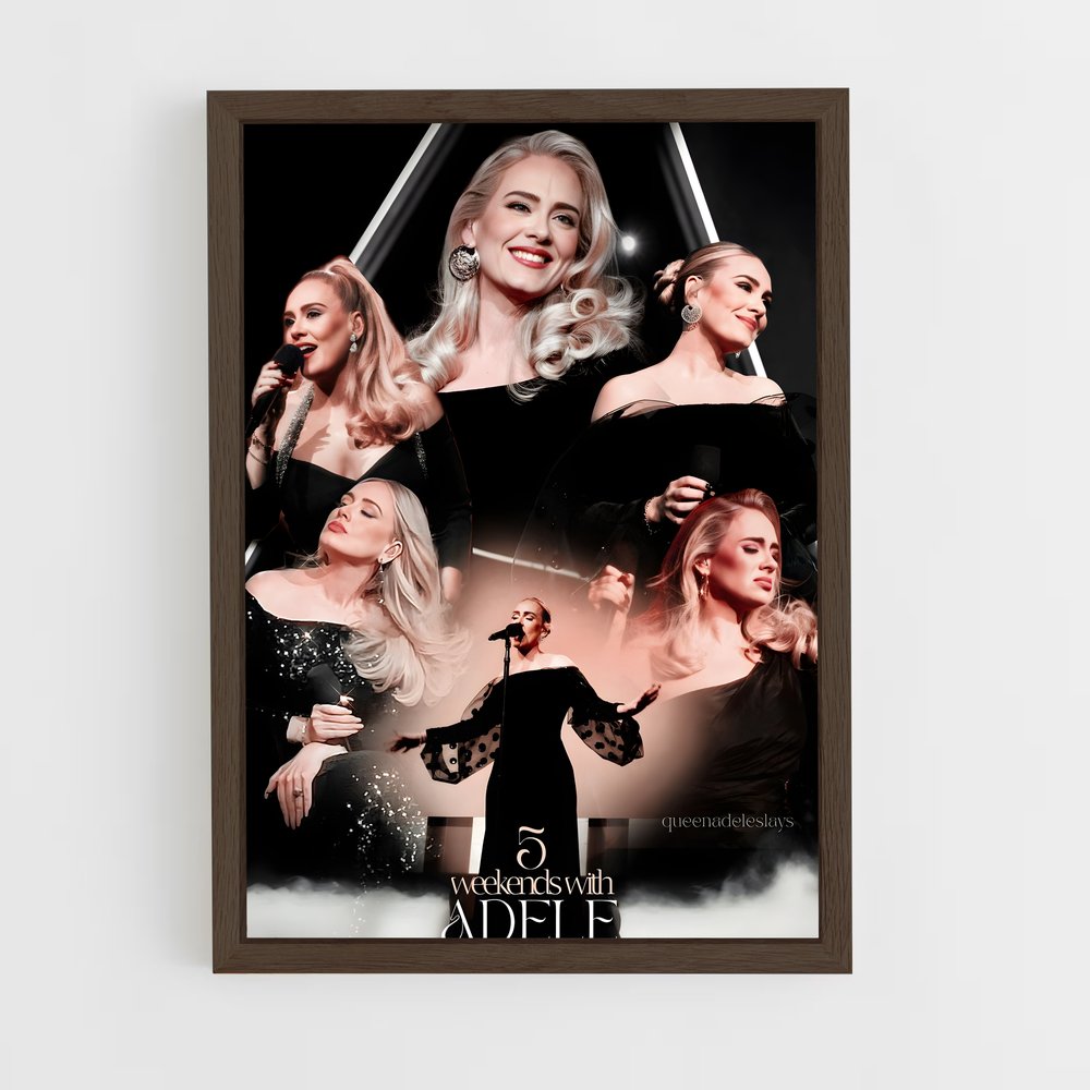 adele-5 cadre Bois foncé