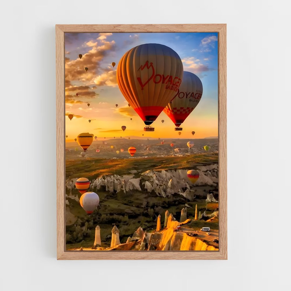 air-balloon-10 cadre Bois clair