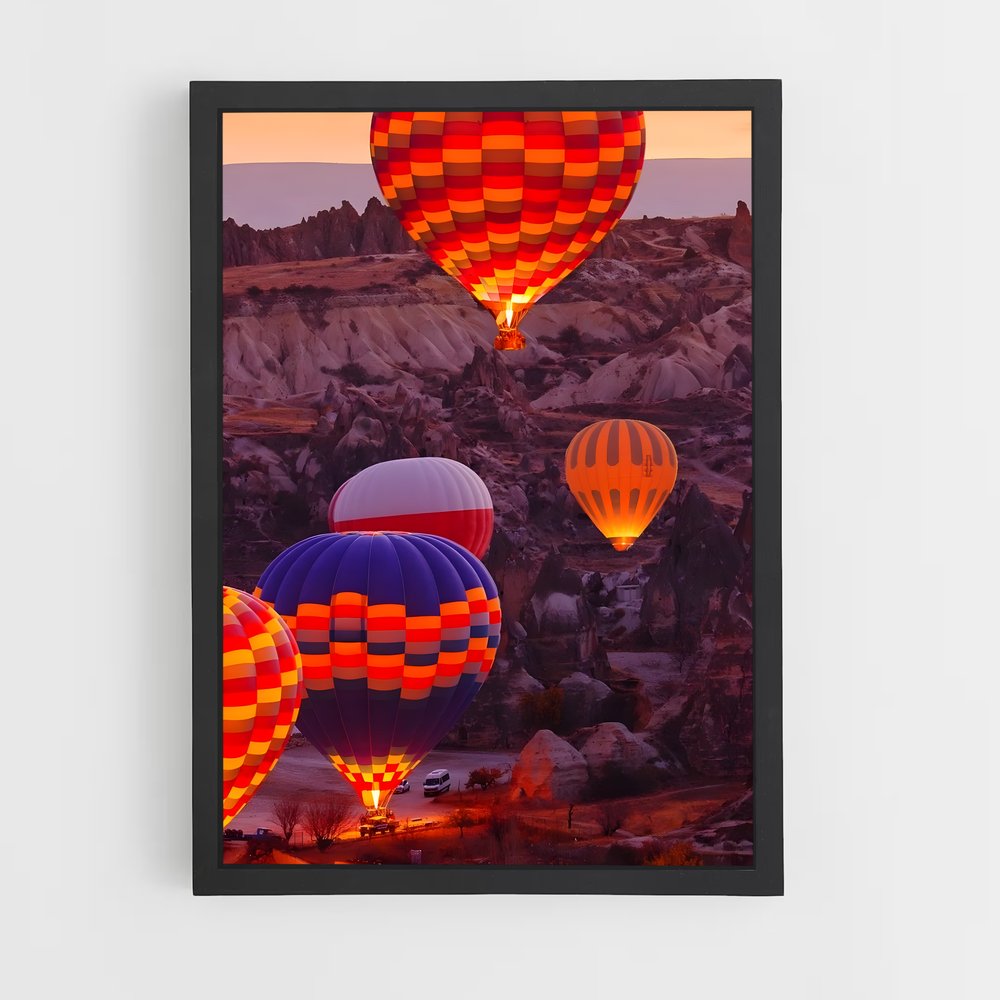 air-balloon-4 cadre Noir