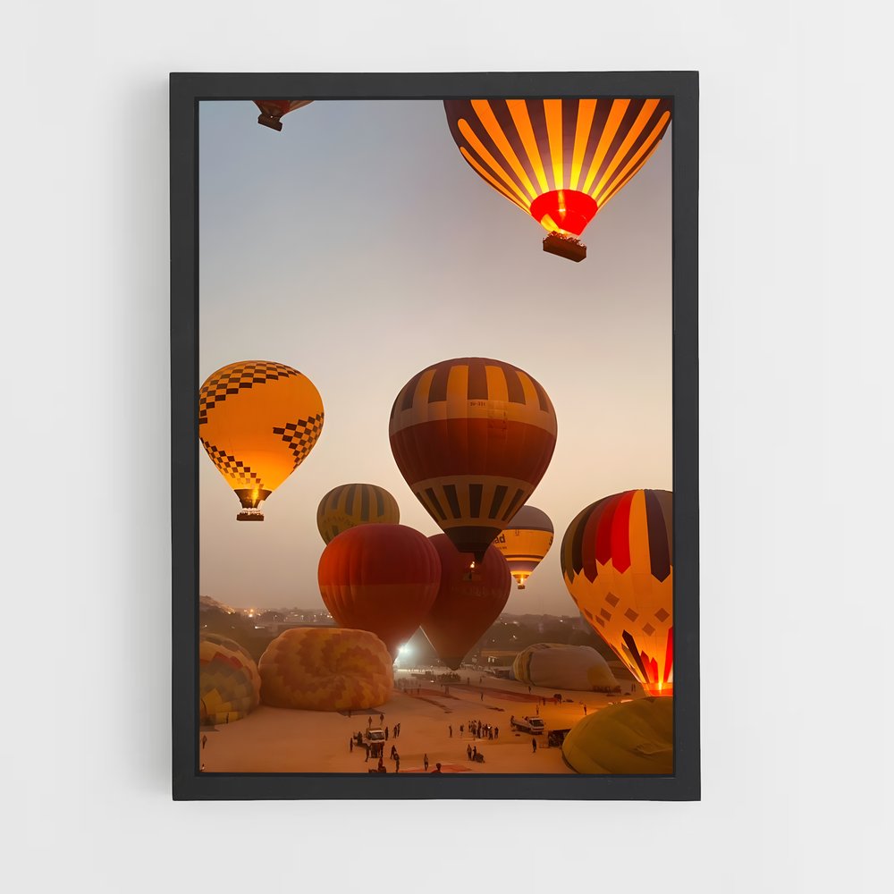 air-balloon-6 cadre Noir