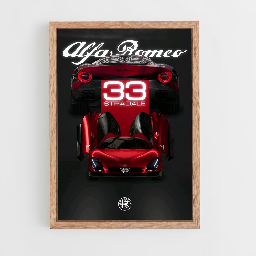 alfa-romeo-3 cadre Bois clair