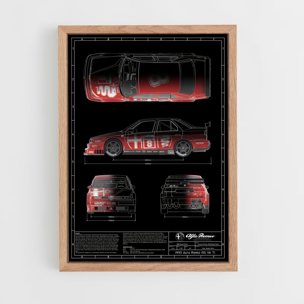 alfa-romeo-5 cadre Bois clair