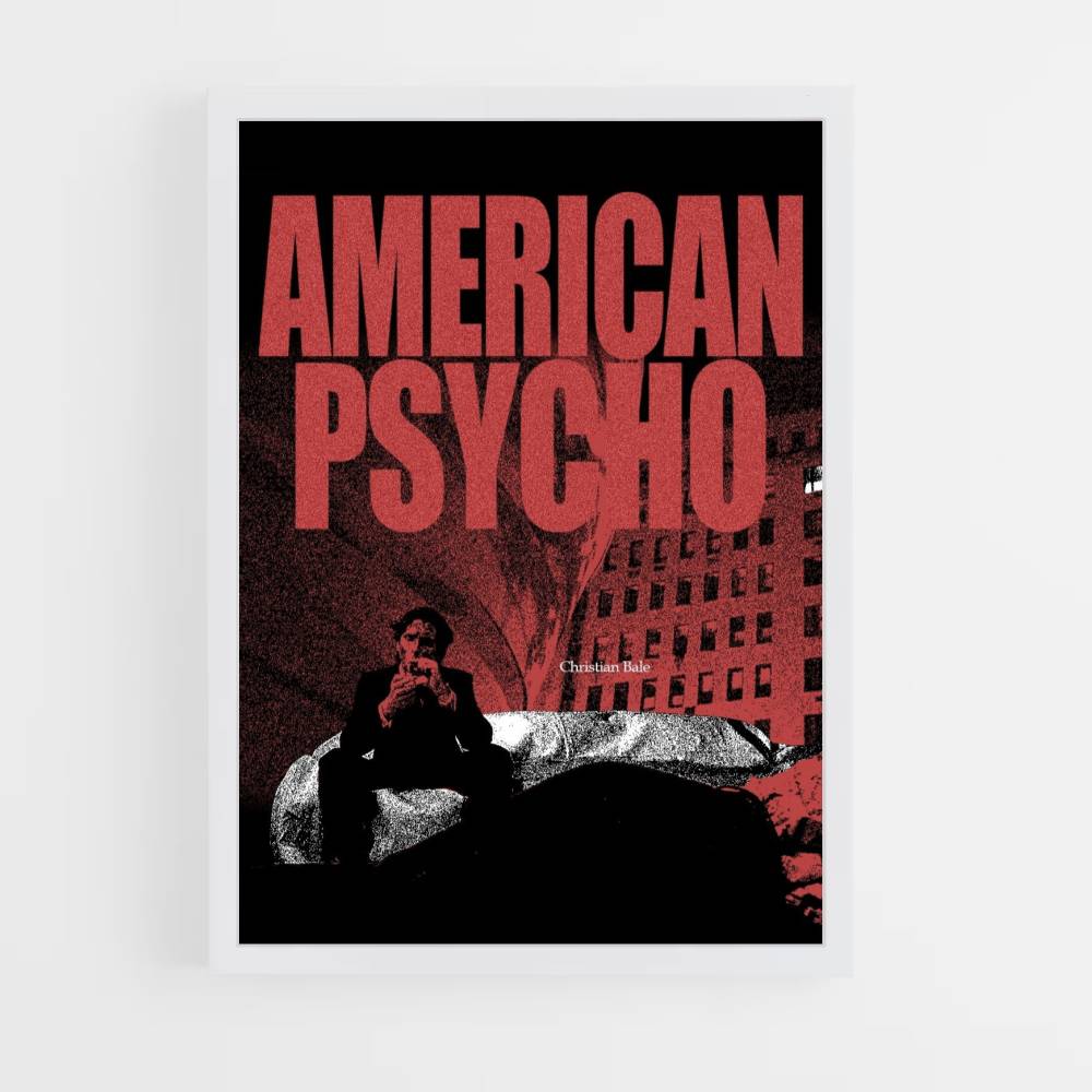 Pôster American Psycho Red