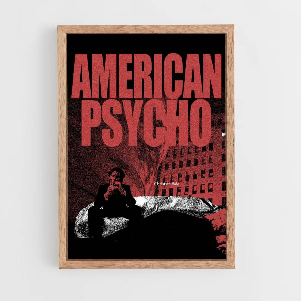 Pôster American Psycho Red