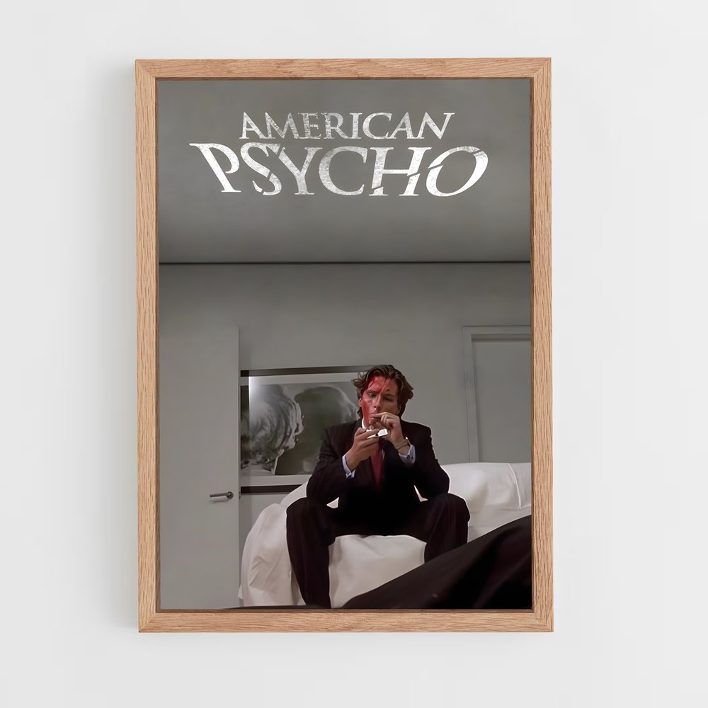 american-psycho-7 cadre Bois clair