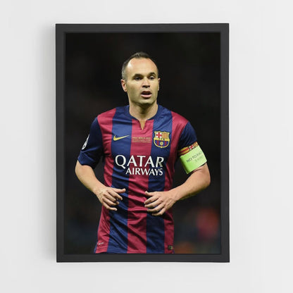 Pôster Andrés Iniesta Barcelona