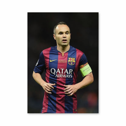 Pôster Andrés Iniesta Barcelona