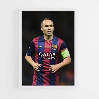 Pôster Andrés Iniesta Barcelona