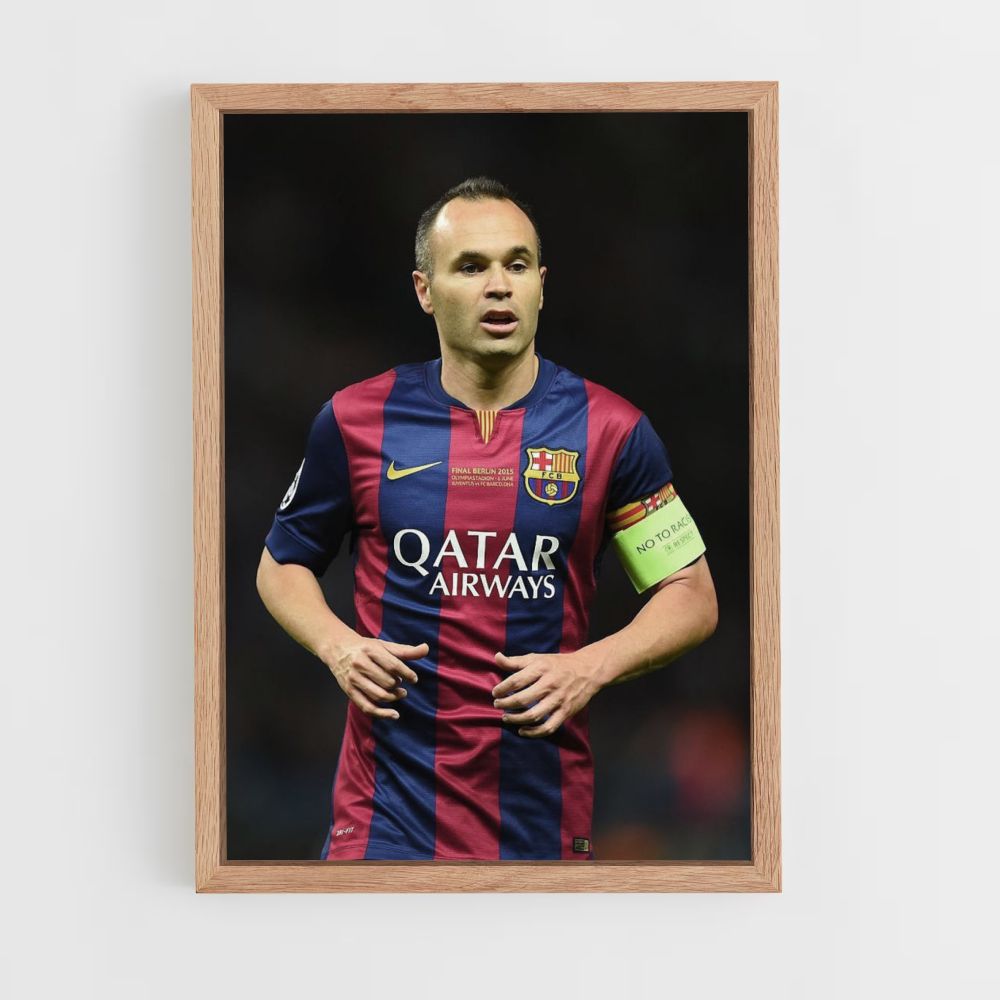 Pôster Andrés Iniesta Barcelona