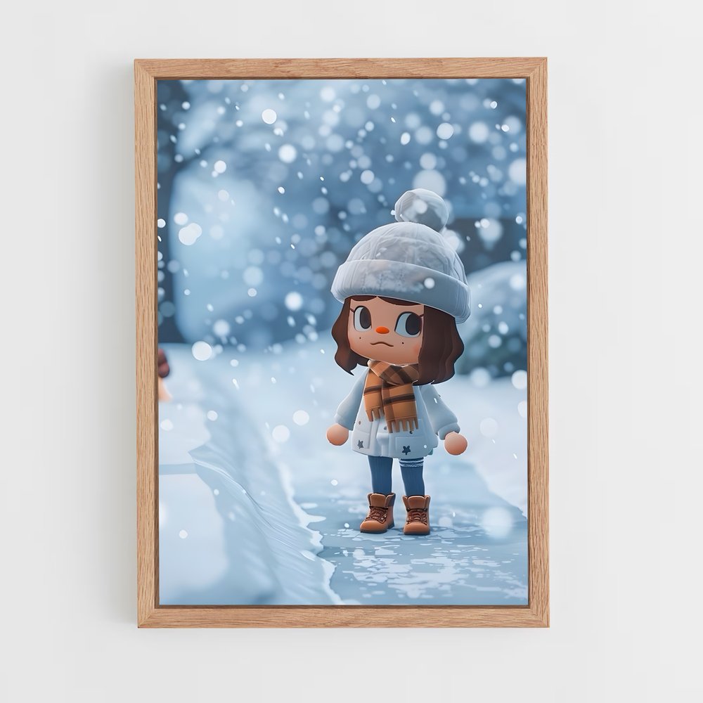 animal-crossing-1 cadre Bois clair