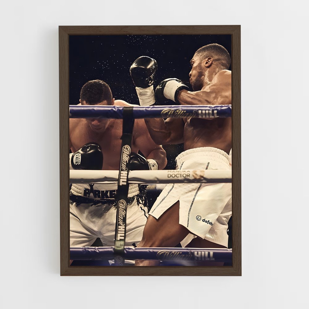 anthony-joshua-3 cadre Bois foncé