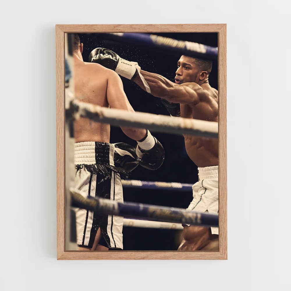 anthony-joshua-5 cadre Bois clair