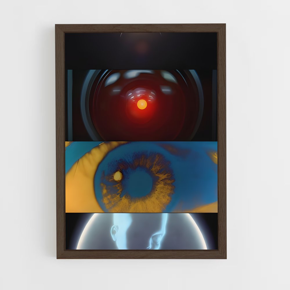 ap-2001 a space odyssey-10 cadre Bois foncé