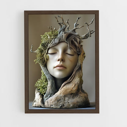 ap-3d art-10 cadre Bois foncé
