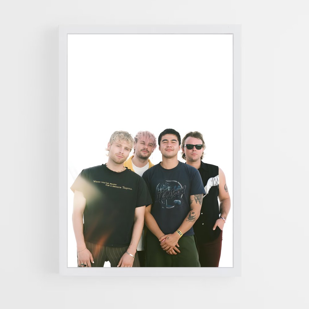 ap-5 seconds of summer-7 cadre Blanc