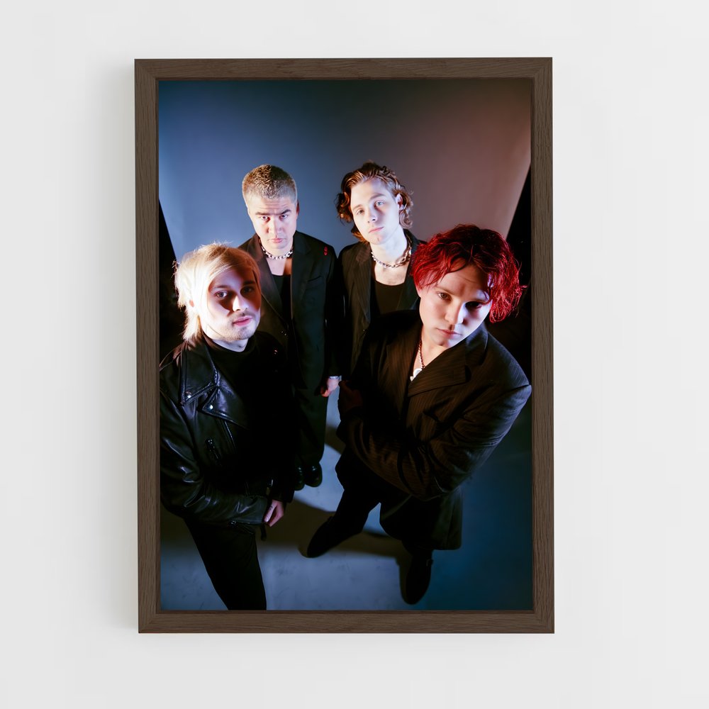 ap-5 seconds of summer-8 cadre Bois foncé