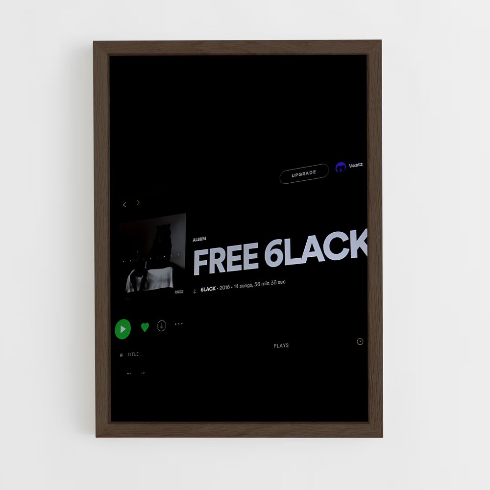 ap-6lack-3 cadre Bois foncé
