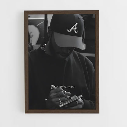 ap-6lack-4 cadre Bois foncé