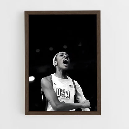 ap-a'ja wilson-5 cadre Bois foncé