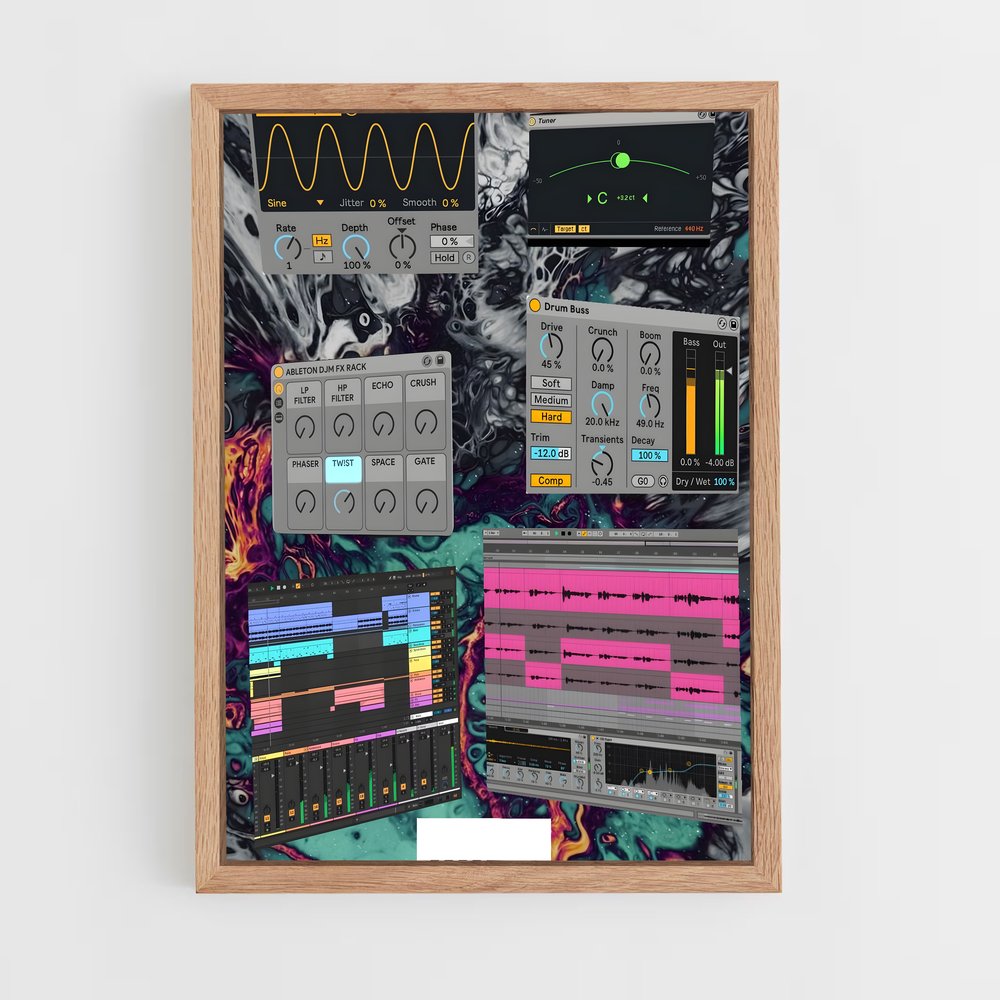 ap-ableton live-2 cadre Bois clair