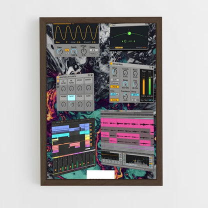 ap-ableton live-2 cadre Bois foncé