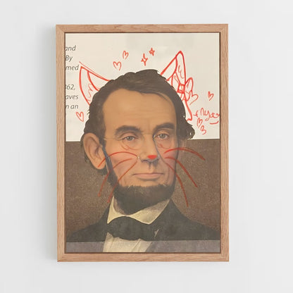 ap-abraham lincoln-4 cadre Bois clair